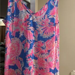 Lilly Pulitzer Pink and Blue Patterned Dress